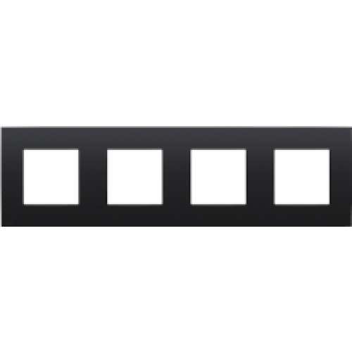 INTENSE 4-VOUDIGE AFDEKPLAAT CENTERAFSTAND 71MM ZWART REF:NI-136-76400 NIKO