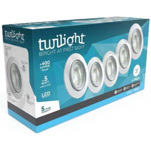LED NEO INBOUWSPOT 5-PACK GU10 WIT IP20 5W 5X420LM 4000K REF:TT-510260 TWILIGHT
