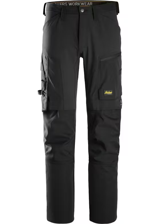AW STRETCH WERKBROEK ZWART REF:6318 SNICKERS WORKWEAR