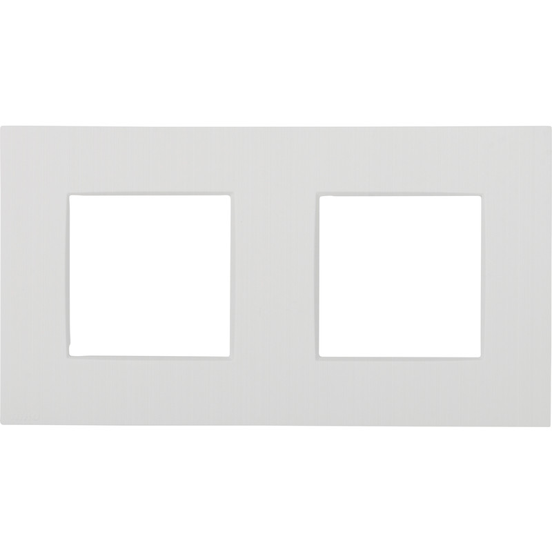 INTENSE 2-VOUDIGE AFDEKPLAAT CENTERAFSTAND 71MM WIT REF:NI-120-76800 NIKO