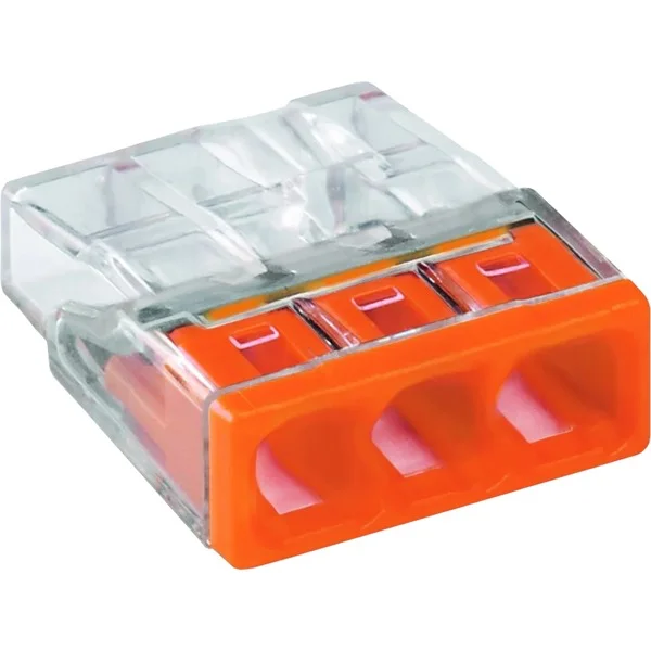 STEEKKLEM 3X0.5-2.5MM² ORANJE WAG2273203