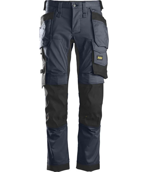 ALLROUNDWORK 2-WAY STRETCH BROEK HP 6241 DONKER BLAUW MT:144 REF:62419504144 SNICKERS 