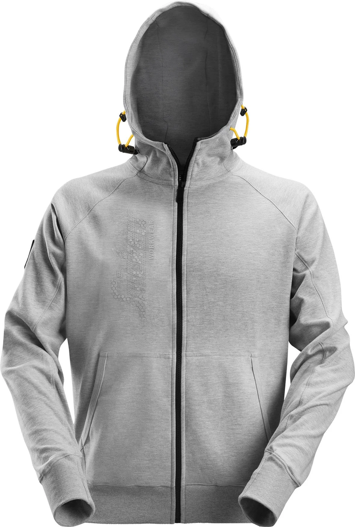 LOGO HOODIE ZIPPED 2880 GEMELEERD GRIJS MT:XL REF:28802800007 SNICKERS