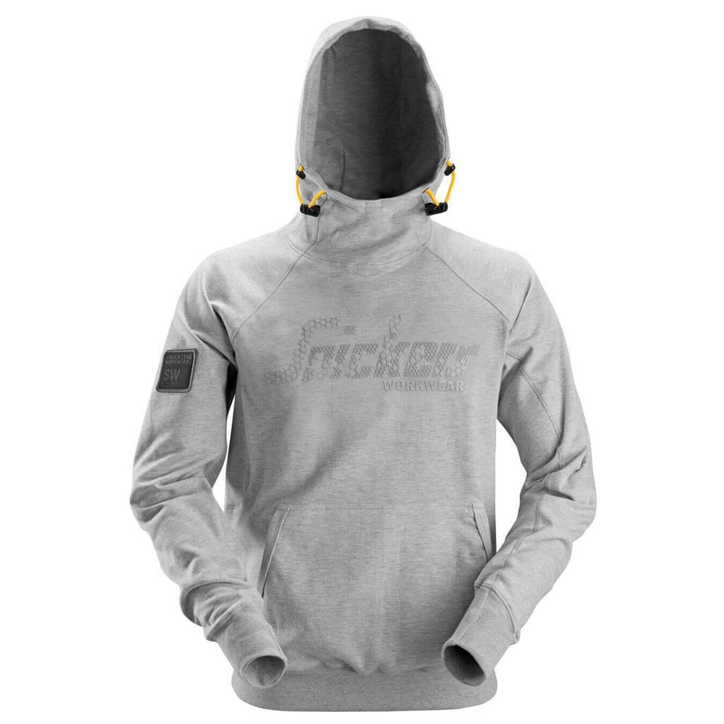 LOGO HOODIE 2881 GEMELEERD GRIJS MT:XL REF:28812800007 SNICKERS