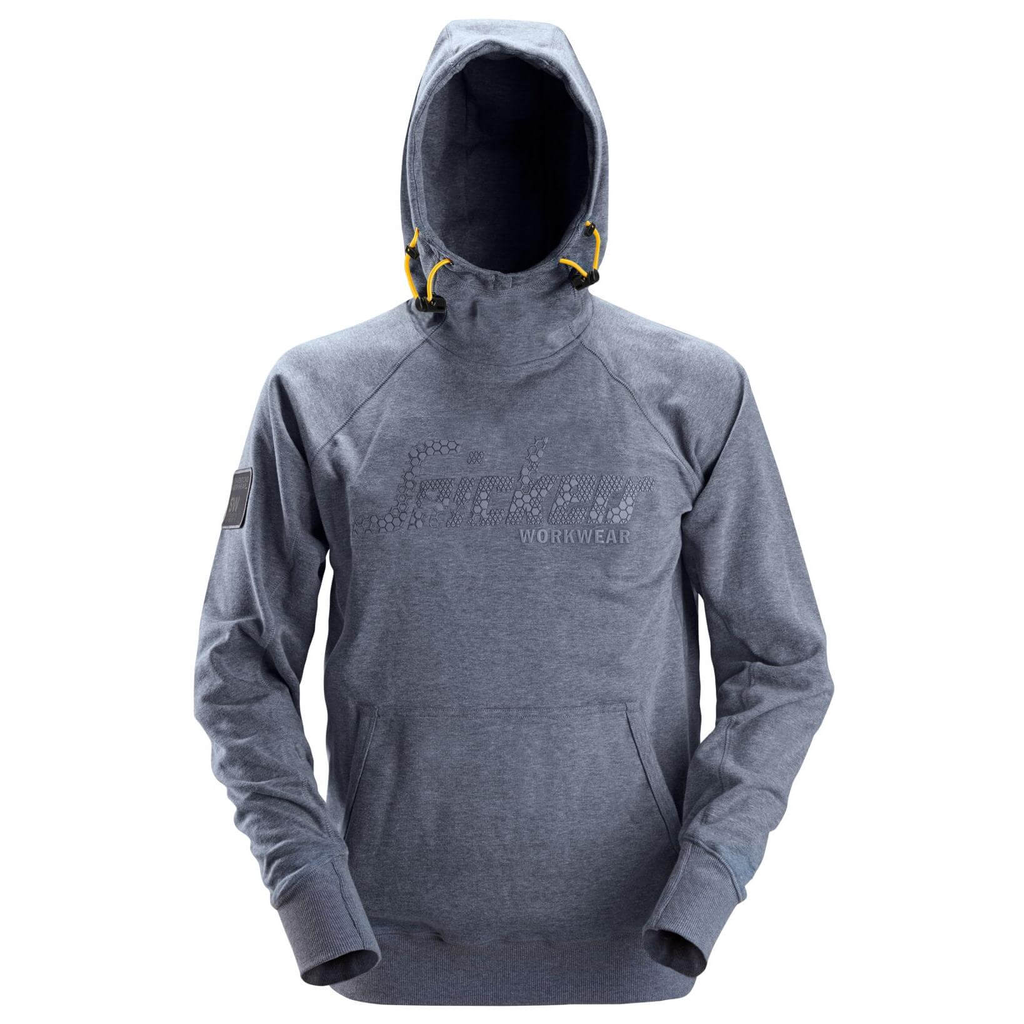LOGO HOODIE 2881 GEMELEERD BLAUW MT:2XL REF:28813400008 SNICKERS