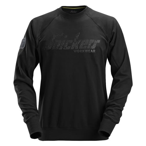LOGO SWEATSHIRT 2882 ZWART MT:XL REF:28820400007 SNICKERS