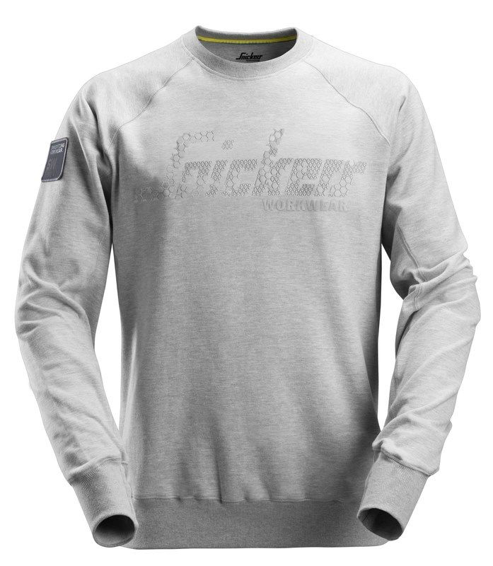 LOGO SWEATSHIRT 2882 GEMELEERD GRIJS MT:XL REF:28822800007 SNICKERS