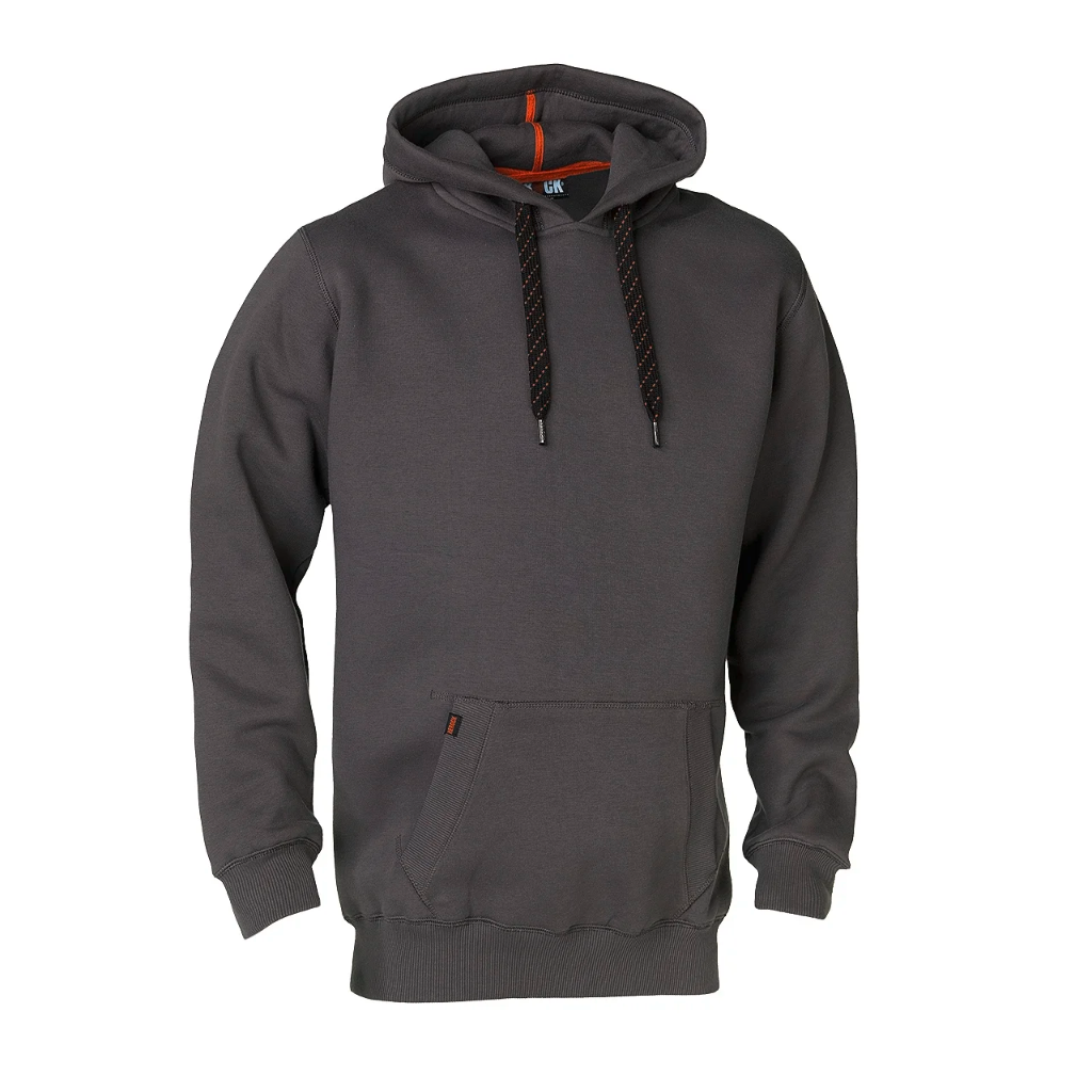 HESUS SWEATER MET KAP MT:S GRIJS REF:22MSW1401GY-S HEROCK