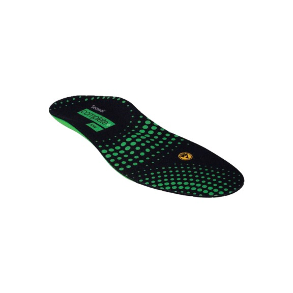 INLEGZOOL SECOSOL COMPLETE+ LOW DOORGEZAKTE VOET, ZWART GROENE ZOOL MAAT 46 REF:73267-01/46 SECOSOL