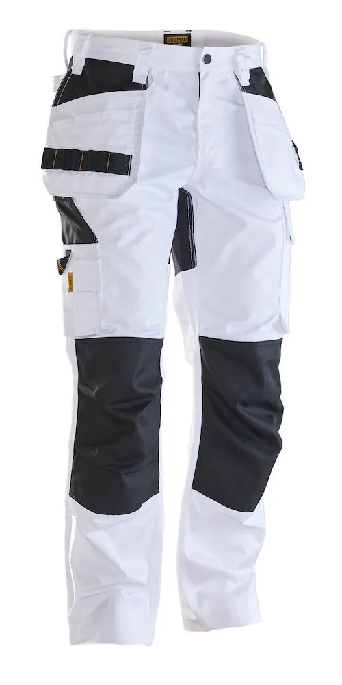 2325 STRETCH BROEK HP C52 WIT/ZWART REF:2325-20-1099-C52 JOBMAN