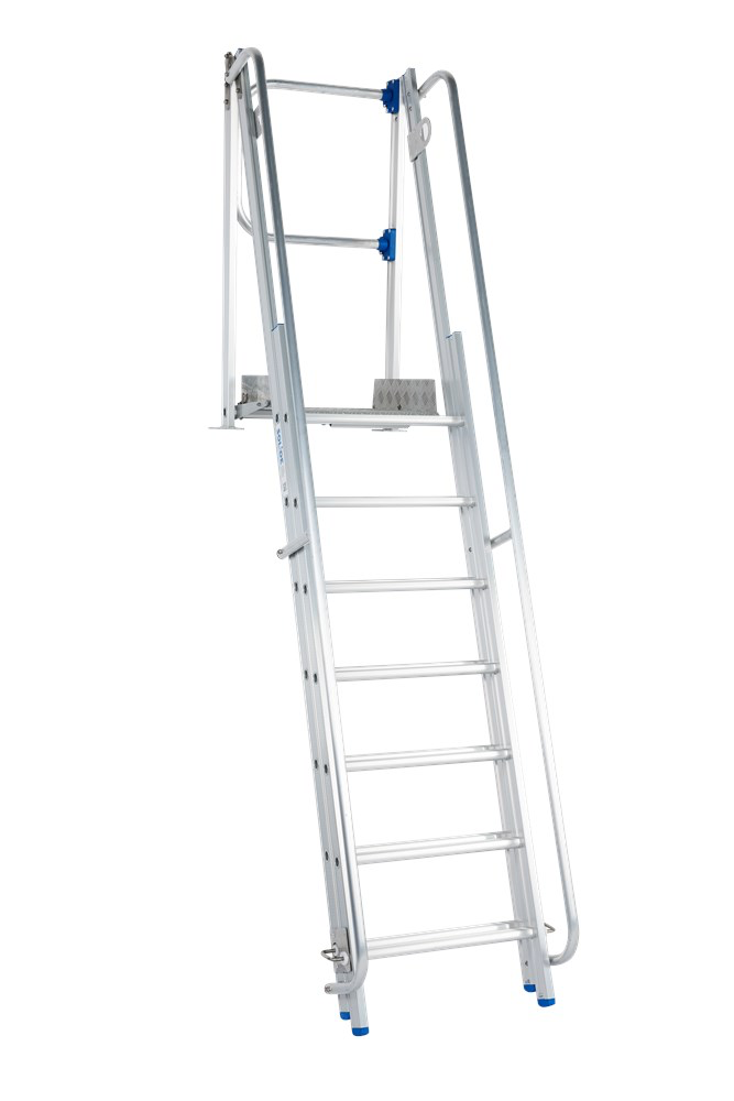 TELESCOPISCHE TOEGANGSPLATFORM BOUWWERF H: 1,35-1,82M REF:EAD0608 SOLIDE