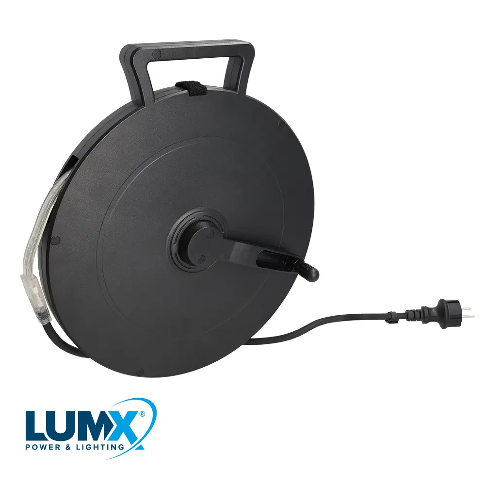 LED LICHTSLANG DUO OP GESLOTEN HASPEL 10M - 2X60LED/M - H=6,5MM REF:LM 23800 LUMX 