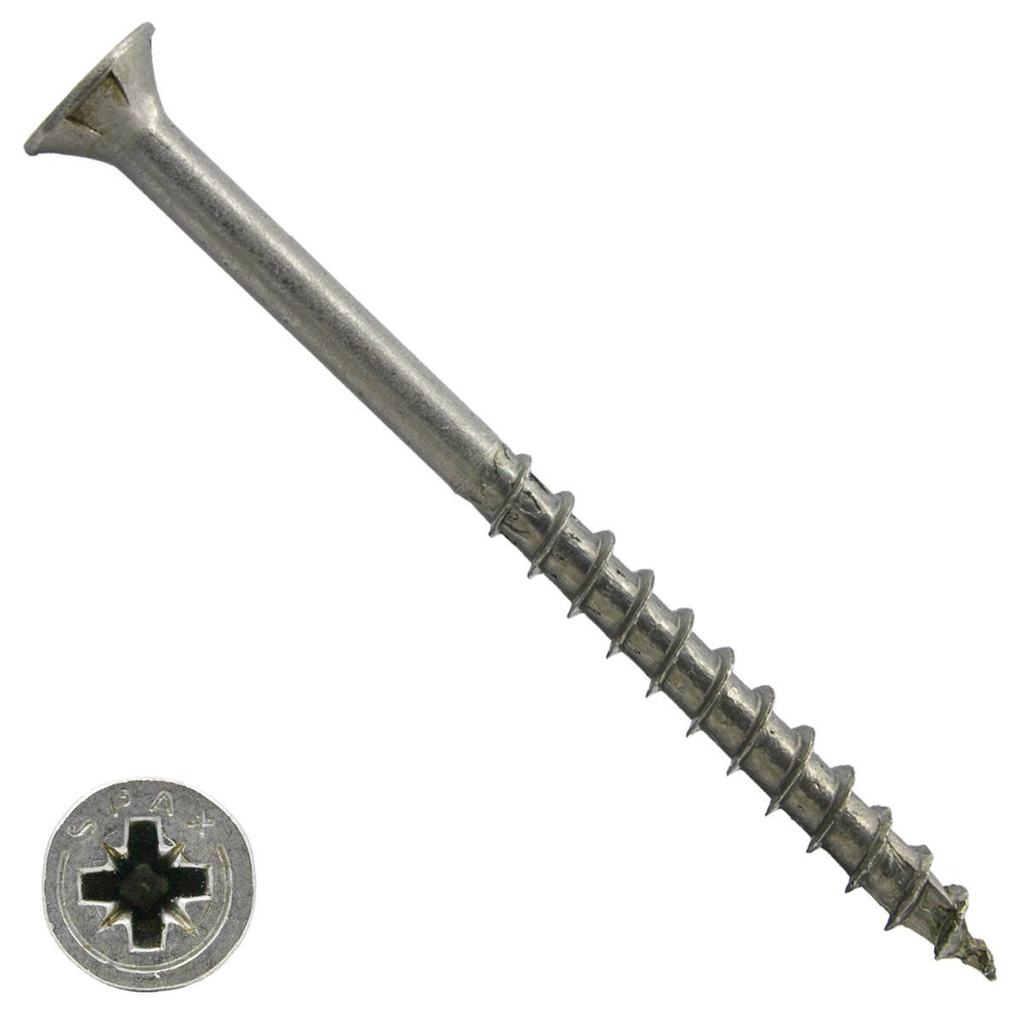 SPAX 5X100 VERZONKEN MULTIKOP KRUIS SCHROEF RVS A2 VK PZ REF:1087000501003 SPAX 