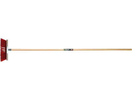 BEZEM 270MM-PP ROOD+STAALDRAAD 75MM M/ST REF:4090101 POLET