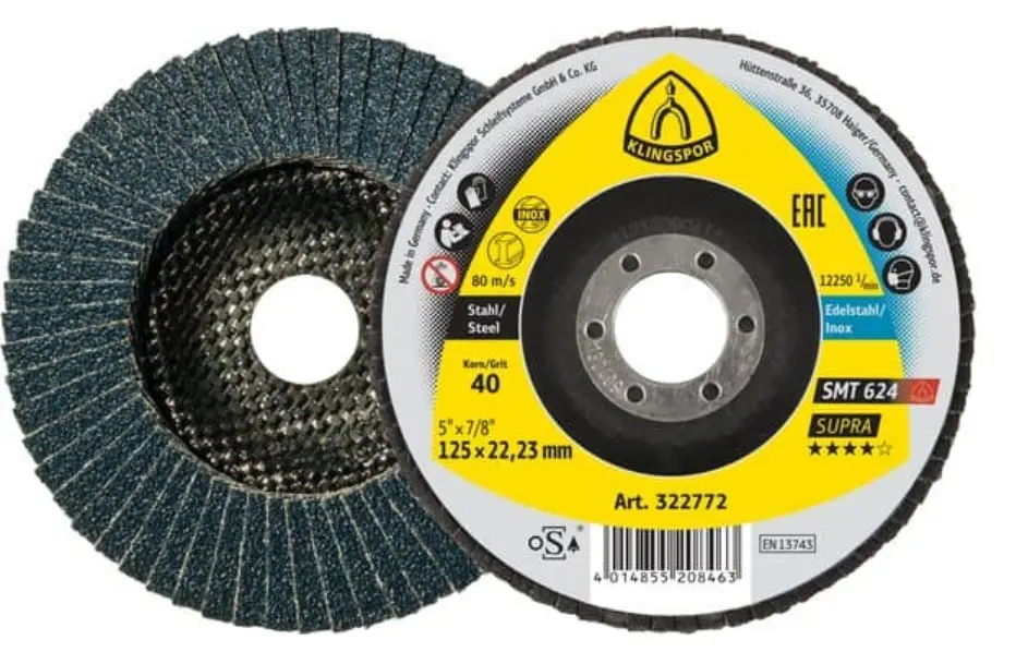 LAMELLENSCHIJVEN VOOR RVS TE/SUPRA/SMT624/CS461X/60/N/GEW/125X22,2 REF:322774 KLINGSPOR