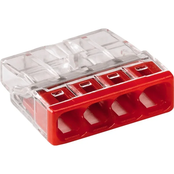 STEEKKLEM 4X0.5-2.5MM ROOD (100ST) REF:WAG2273204 REXEL