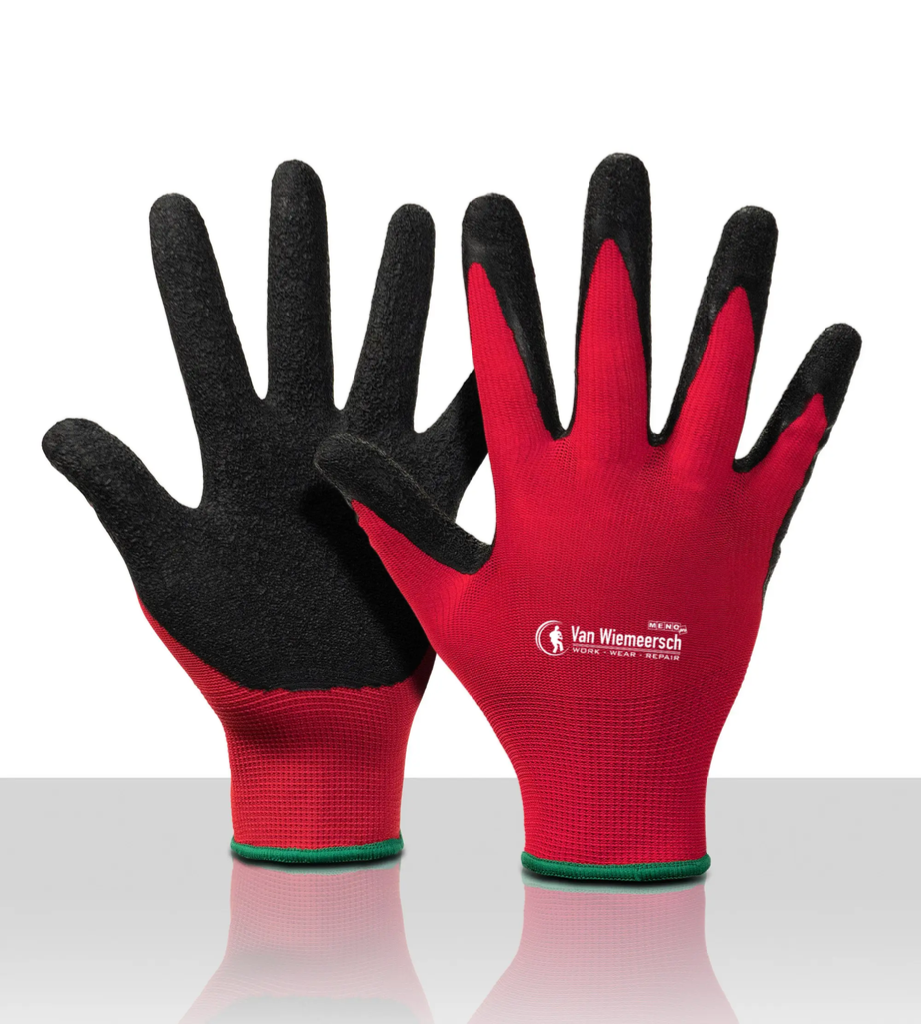 LATEX HANDSCHOENEN "PRIVATE LABEL VAN WIEMEERSCH" TYPE 75200 MT:9 REF:4497520309