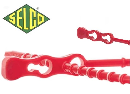 CLICK TIE HERSLUITBARE KABELBINDER (ROOD) 240X3.8 100ST REF:CLT102116R