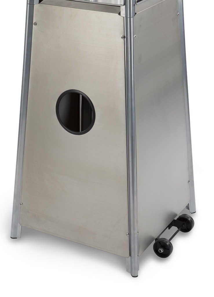 TERRASVERWARMER PYRAMID 1.90M + WIELEN REF:TV701 PRACTOGARDEN