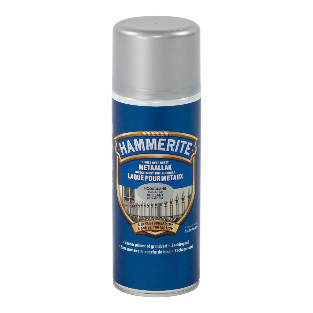 HT HOOGGLANSLAK ZILVERGRIJS 400 ML REF:HT5082245 HAMMERITE