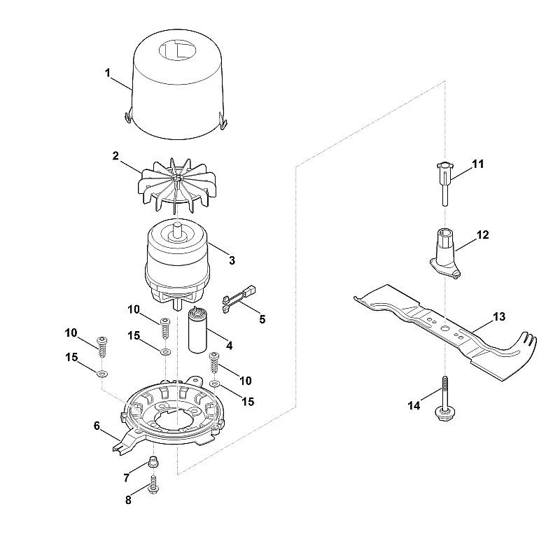 ELEKTROMOTOR 230 V/50 HZ REF:63406000204 STIHL