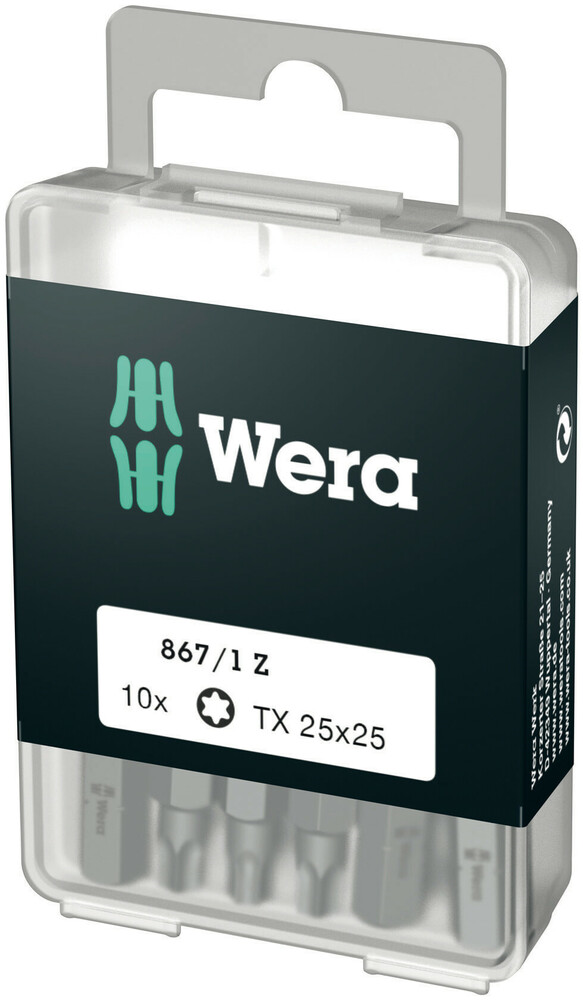 867/1 Z DIY 10 ST. TX25 X 25 72409 REF:WER05072409001 WERA