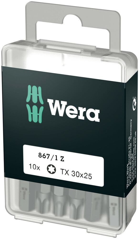 867/1 Z DIY 10 ST. TX30 X 25 72411 REF:WER05072411001 WERA