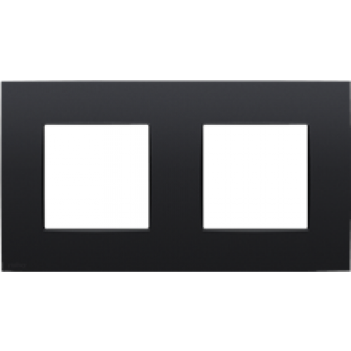 INTENSE 2-VOUDIGE AFDEKPLAAT CENTERAFSTAND 71MM ZWART REF:NI-136-76800 NIKO