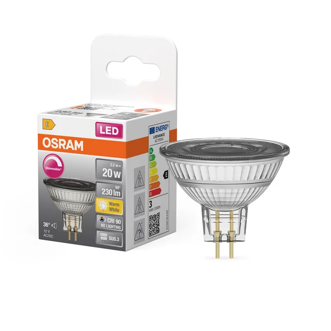 LED 12V GU5.3 230LM 2.2W WARM WIT SS DIM REF:590445685