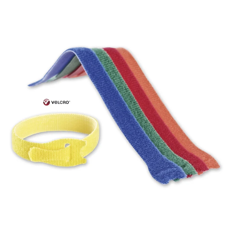 VELCRO ONE-WRAP-STRAP KLITBAND KABELBINDER 12X200 (5 PCS) MULTICOLOR REF:BVSKFVE-MC012200-005 WEDI