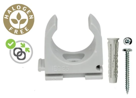 WT JSL VEERKLEM -R.7035 LI-GRIJS NYLON SET 20MM (6 SETS) REF:DAKVSWT-G35NK20-ZS06 WEDI