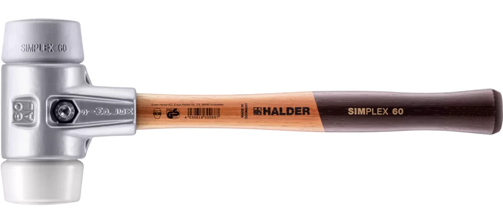 SIMPLEX HAMER MET ALU BEHUIZING Ø 60MM 3137.060 REF:01-25-01163 HALDER