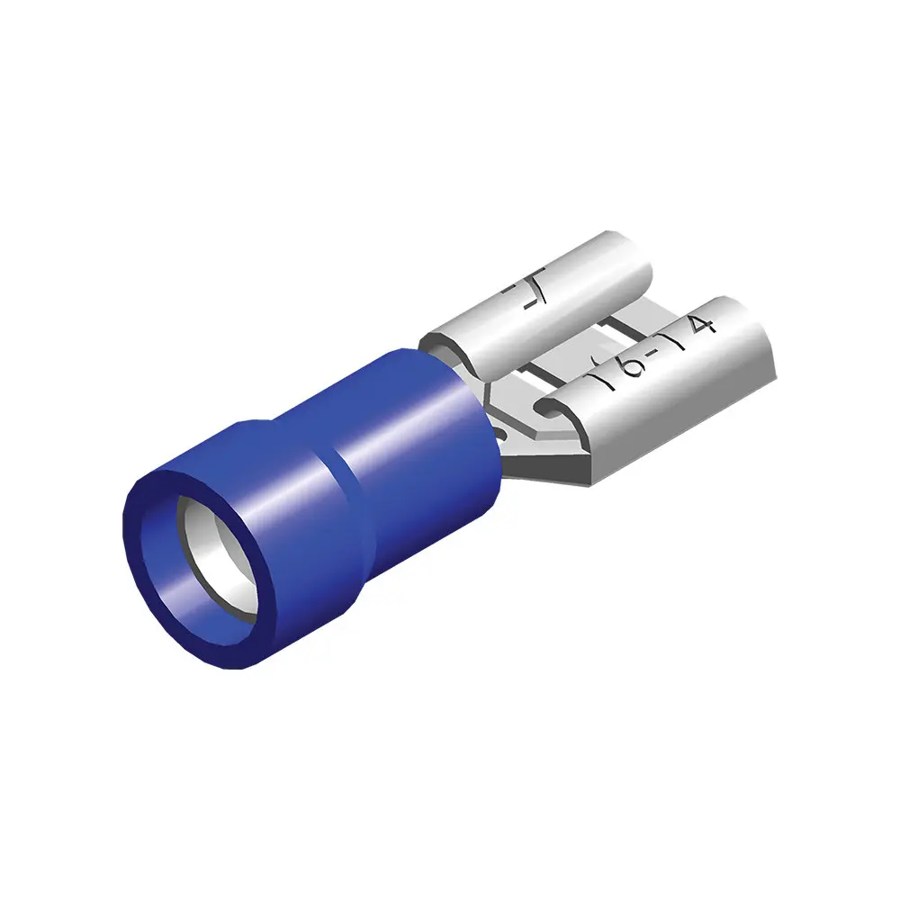 KABELSCHOEN VROUW HALF GEISOLEERD PVC BLAUW 6.3MMX0.8MM REF:250044 PACAUTO