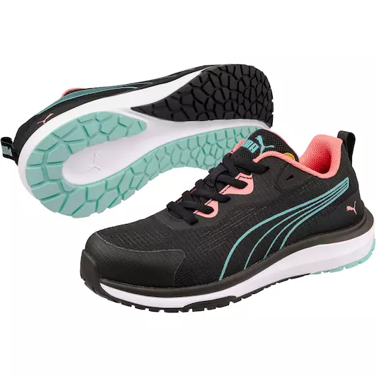 VEILIGHEIDSSCHOENEN PUMA CELERITY KNIT BLUE/CORAL LOW (64.297.0) 