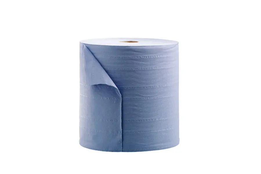 POETSPAPIER MAXI, BLAUW, 3 LAAGS, GELIJMD,36X37CM 1000 COUP. REF:1176