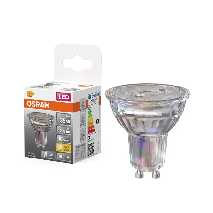 LED GU10 230LM 2.4W WW REF:590445848 OSRAM