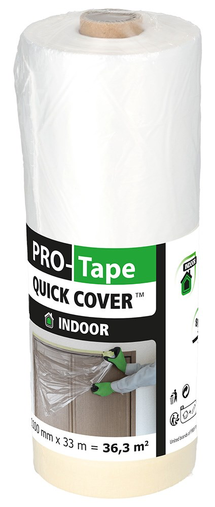 MASKEERFOLIE QUICK COVER INDOOR 1100MMX33M REF:ST 7111033 PROTAPE