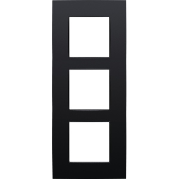 NIKO INTENSE 3-VOUDIGE AFDEKPLAAT CENTERAFSTAND 60MM ZWART REF:NI-136-76300 NIKO