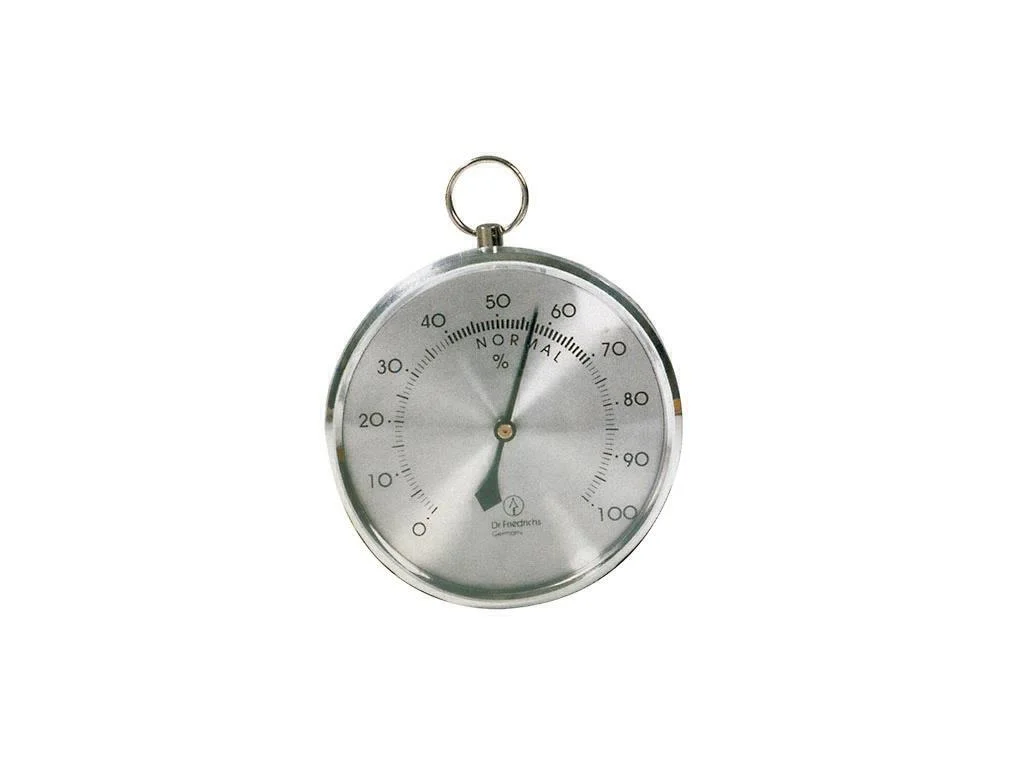 HYGROMETER Ø8.0CM ZILVER 515010 REF:890000