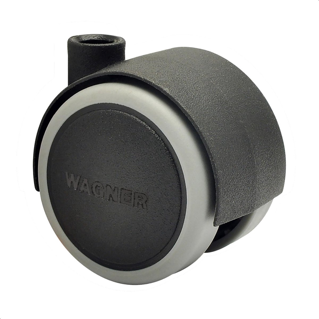 01-0726-01 MEUBELWIEL D40MM BLACK SOFT LC35KG REF:2739 WAGNER