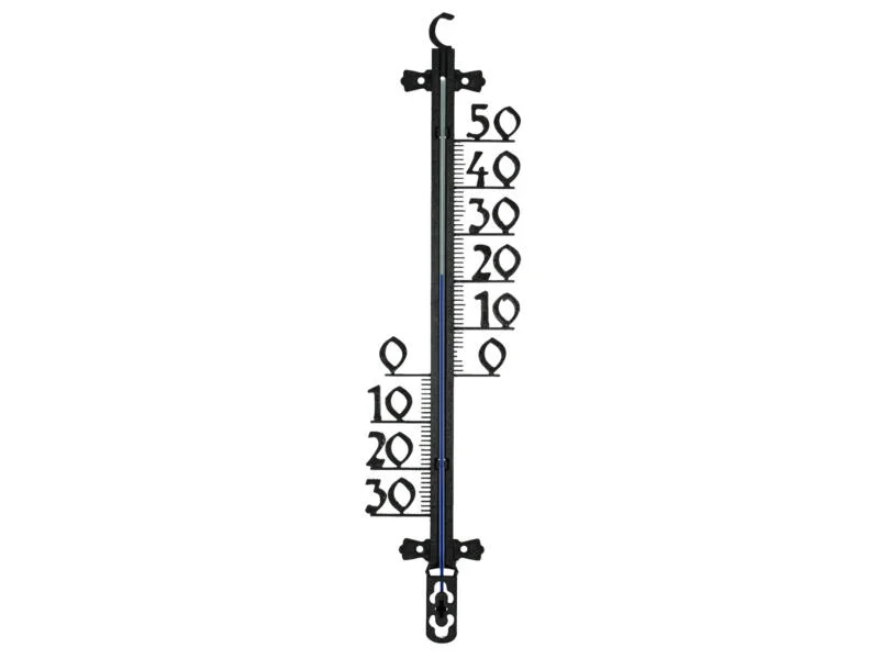 THERMOMETER BUITEN 27CM PLASTIC ZWART 352710 REF:890013
