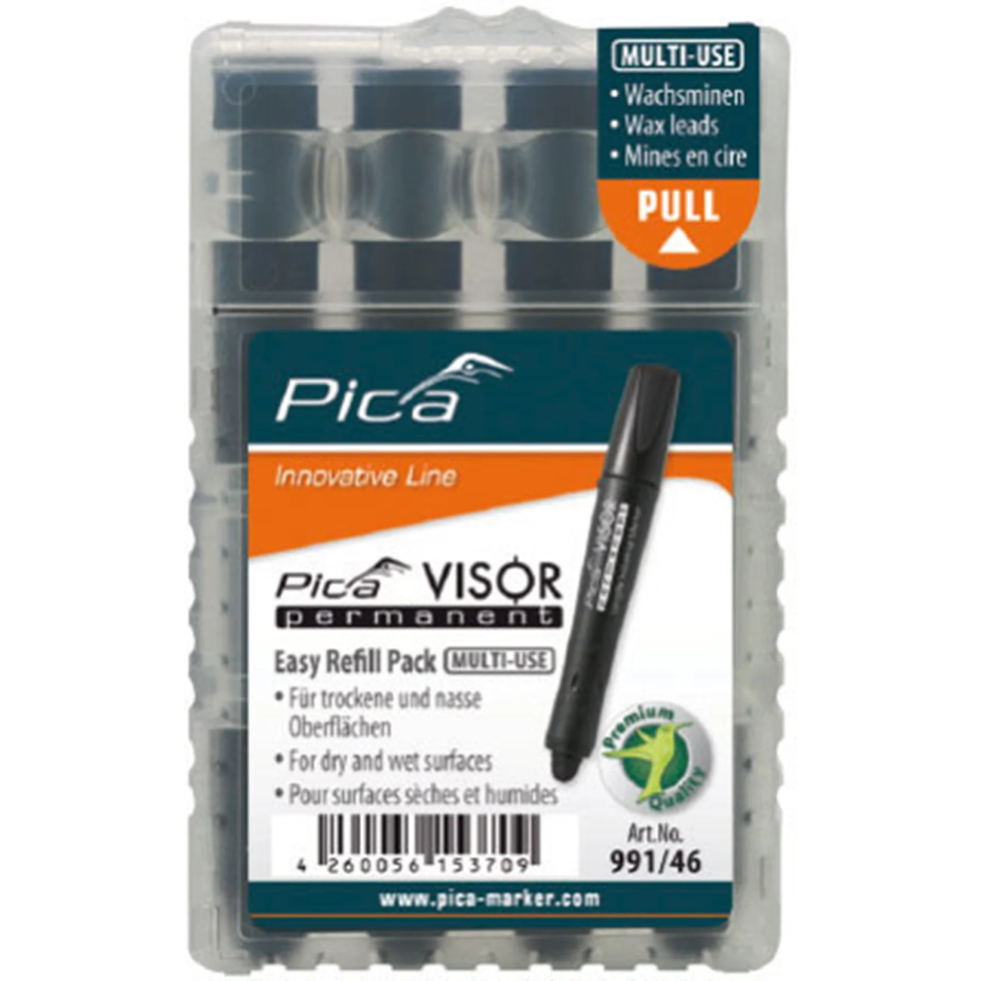 VISOR MARKER REFILL PACK ZWART 991/46 REF:PIC99146 PICA