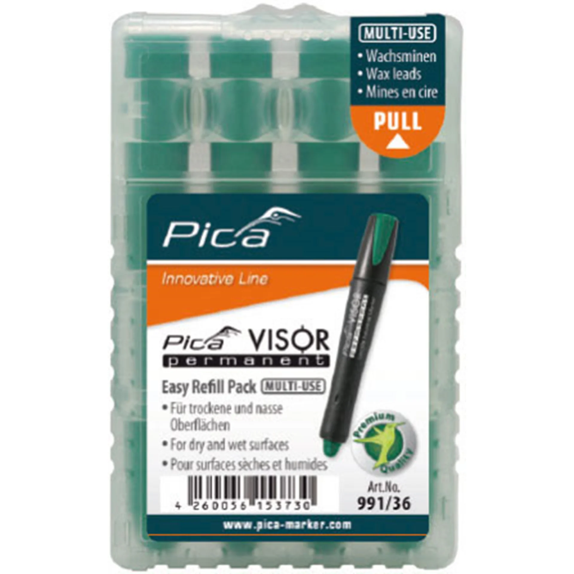 VISOR MARKER REFILL PACK GROEN 991/36 REF:PIC99136 PICA