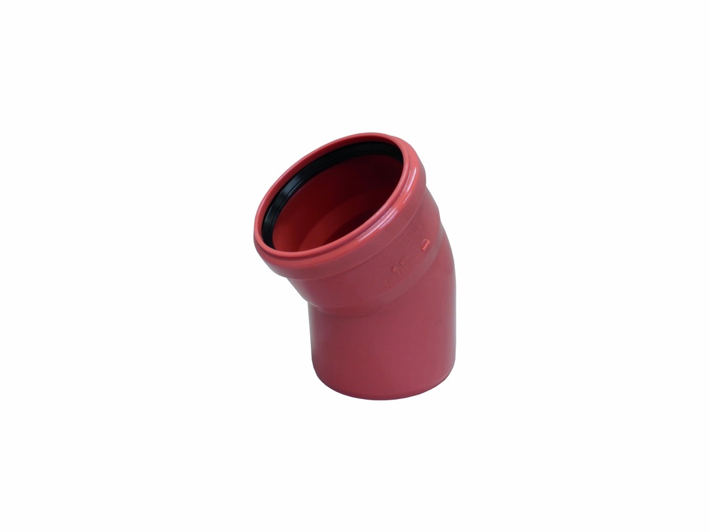 BOCHT PVC Ø160-30° ROODBRUIN REF:60021602