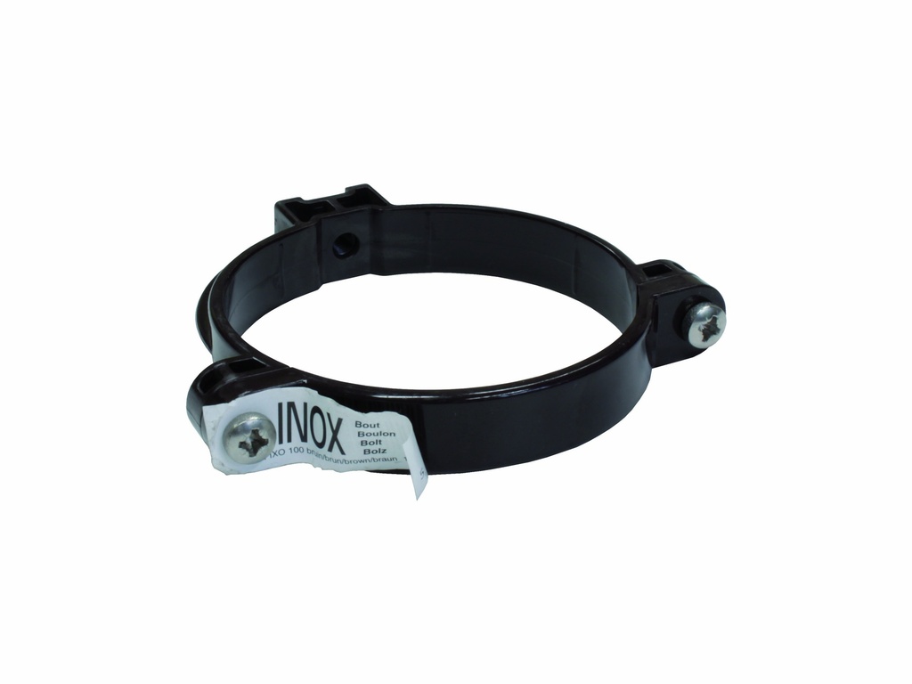 FIXO PLUS KLEMBEUGEL ROND PVC Ø100MM LICHTGRIJS REF:1516.2102