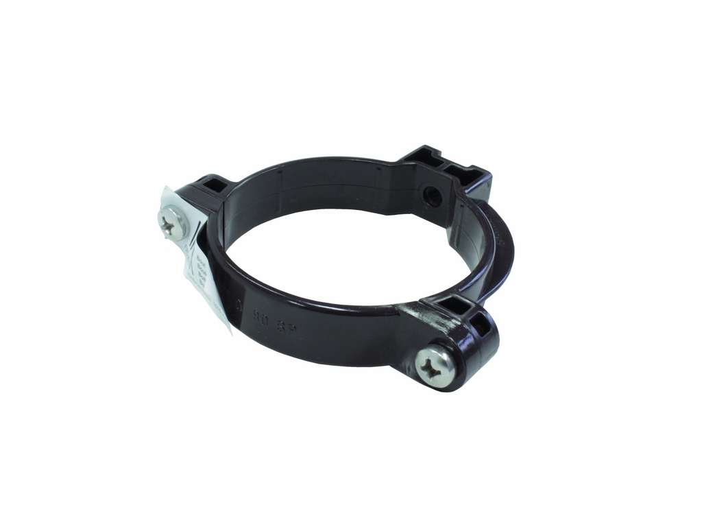 FIXO PLUS KLEMBEUGEL ROND PVC Ø80MM BRUIN 1516.3082