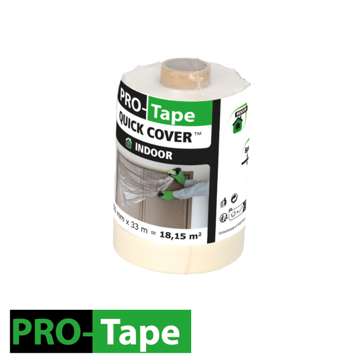 MASKEERFOLIE QUICK COVER / INDOOR - 550 MM X 33 M REF:ST 7105533 PROTAPE
