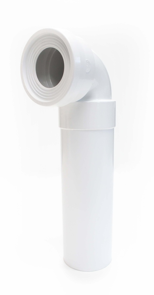 WC BOCHT LANG PVC Ø100MM WIT REF:3104.4102