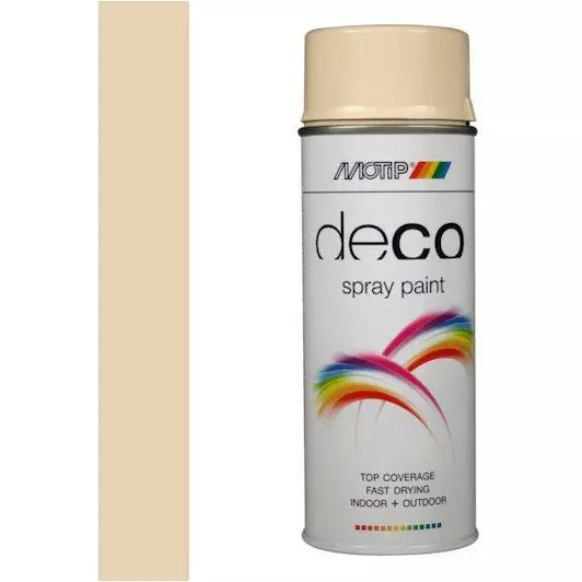 MOTIP COLORSPRAY HGGL RAL 1015 IVOOR WIT 400 ML REF:MOT01610 MOTIP