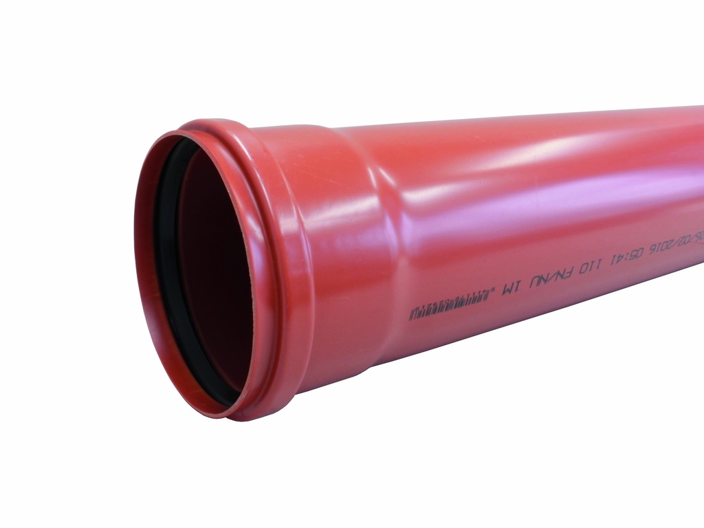 RIOOLBUIS 110MM / 2M 2.2MM ROODBRUIN 6001.1102